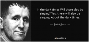 Living in dark times: the poetry of Bertolt Brecht