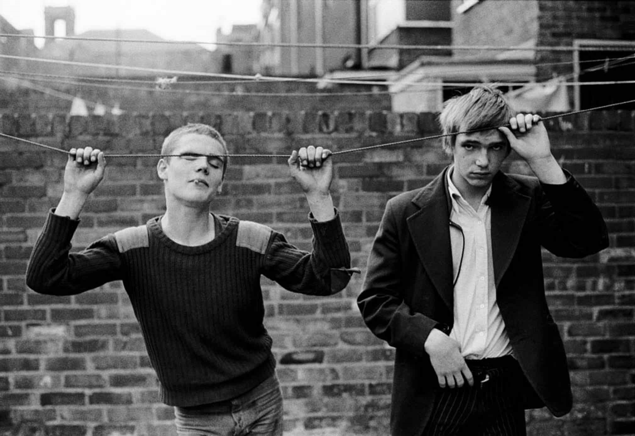 Glenn and Paul on the Washing Line Youth Unemployment 1981 Ella Murtha