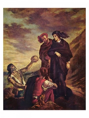 Delacroix, Hamlet and Horatio before the Gravediggers, 1843